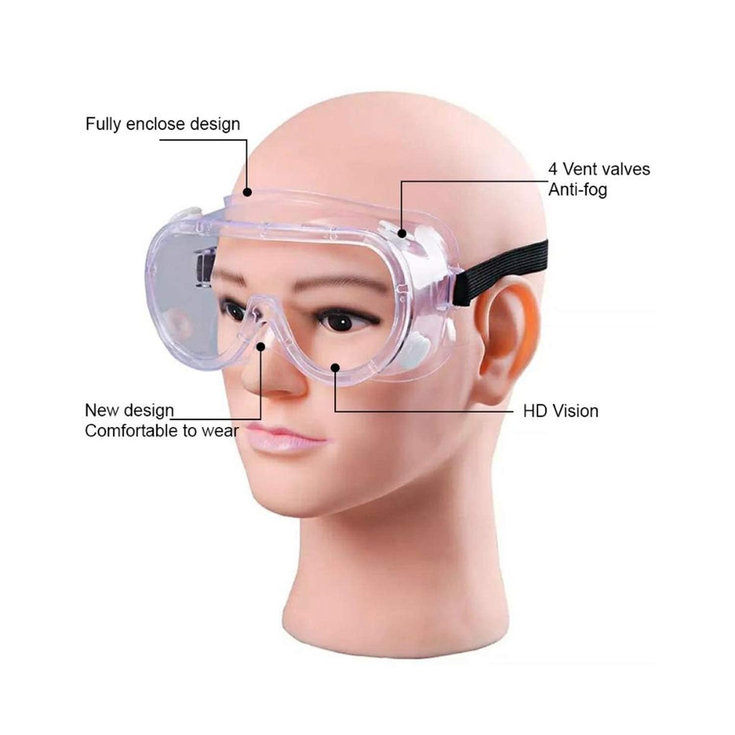 0509 Safety Goggles, Technic Safety Goggles Protection for Classroom Home & Workplace Prevent The Impact of Dust Droplets Gas Protection Glass DeoDap 0509 Safety Goggles, Technic Safety Goggles Protection for Classroom Home & Workplace Prevent The Impact of Dust Droplets Gas Protection Glass DeoDap